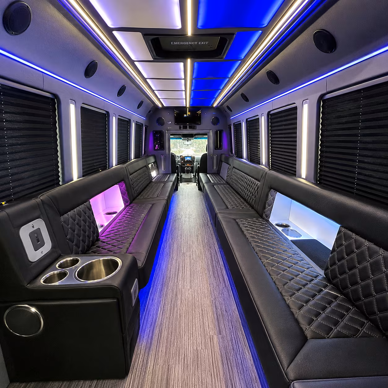 santa monica party bus rentals inside