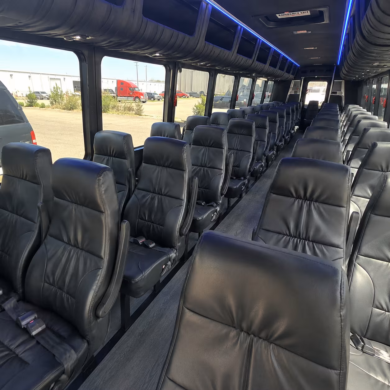 santa monica prom transportation onboard seating
